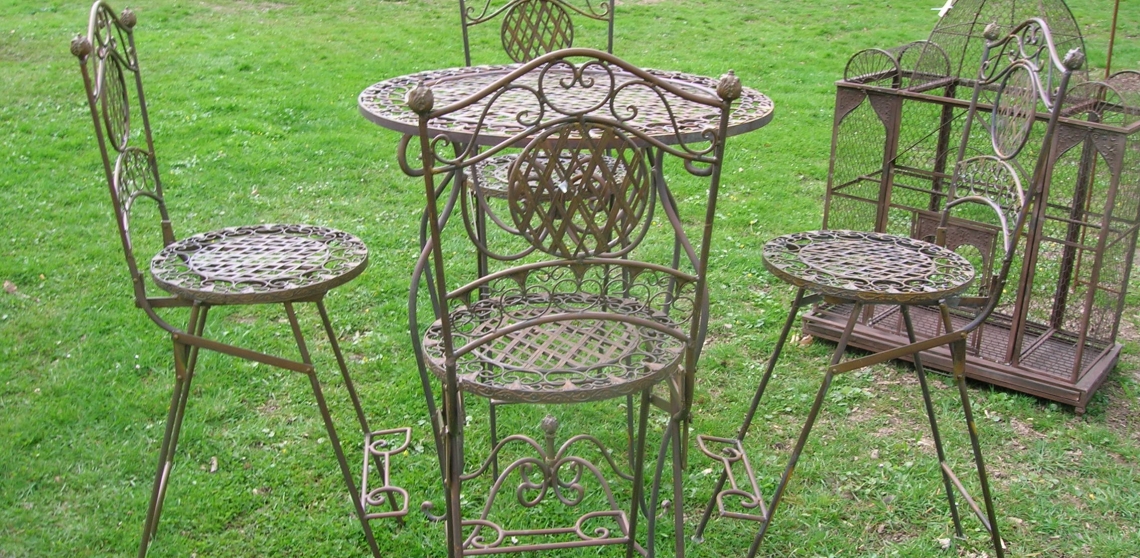 tuinset smeedijzer