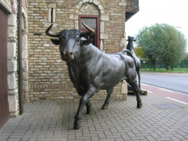 B27: BRONZEN STIER.\nSTIER IN BRONS