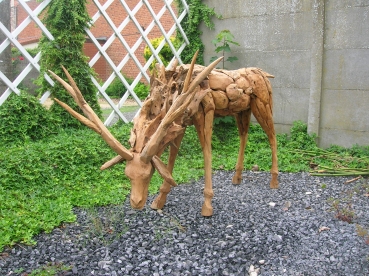 Hert in hout